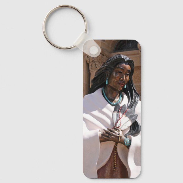 Saint Kateri Tekakwitha Keychain (Front)