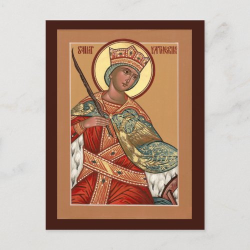 Saint Katherine Prayer Card