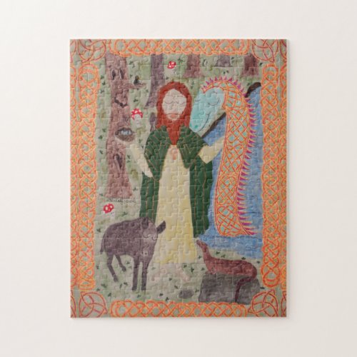 Saint Kevin of Glendalough Jigsaw Puzzle