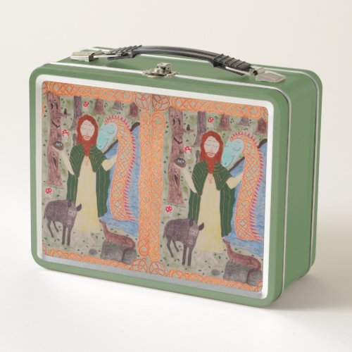 Saint Kevin of Glendalough Metal Lunch Box