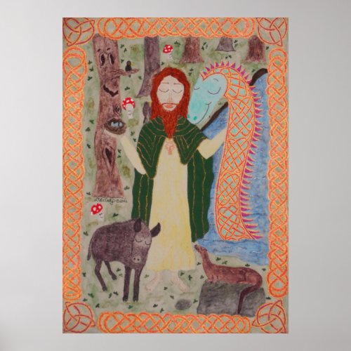 Saint Kevin of Glendalough Poster