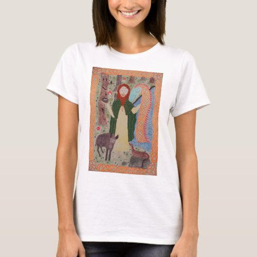 Saint Kevin of Glendalough T_Shirt