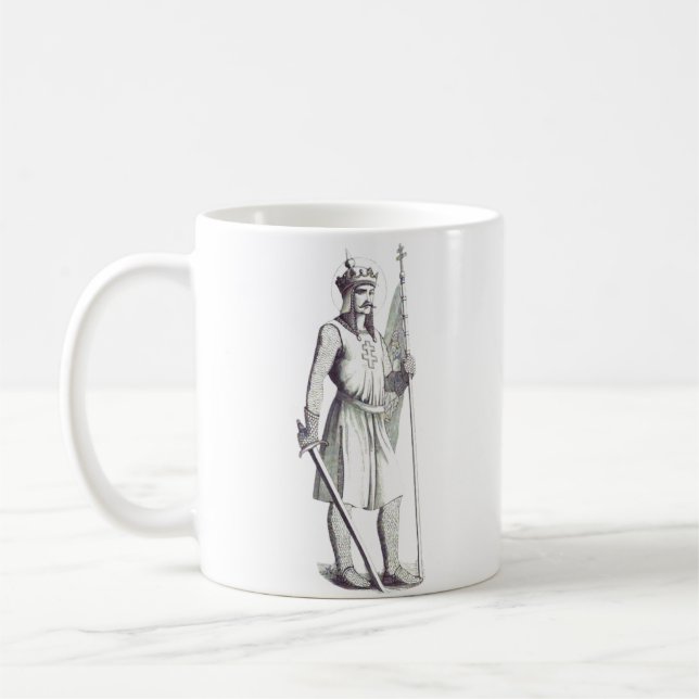 Saint King Stephen King of Hungary Coffee Mug (Left)