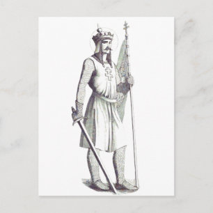 Saint King Stephen King of Hungary Postcard