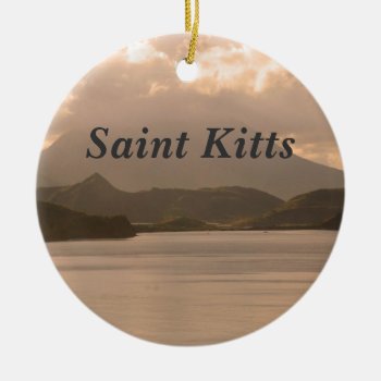 Saint Kitts And Nevis Ceramic Ornament by GoingPlaces at Zazzle