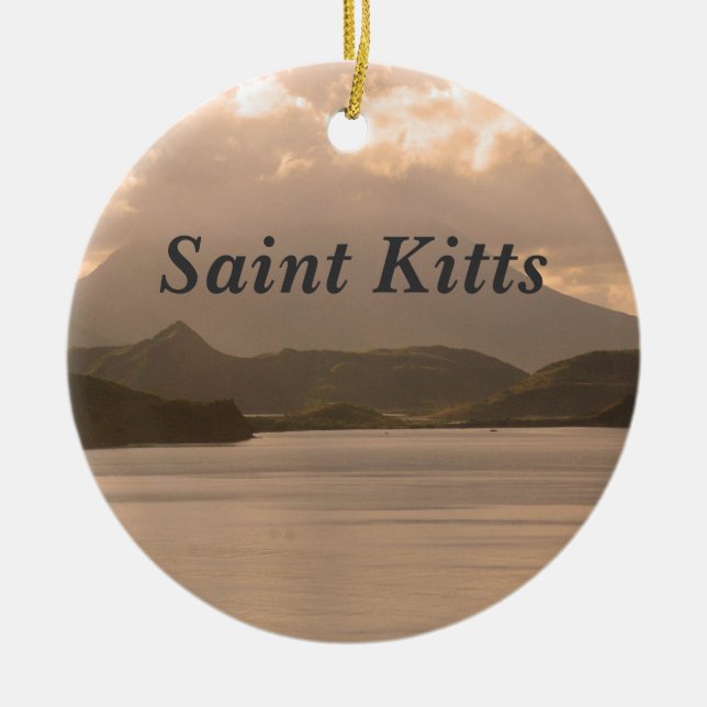 Saint Kitts and Nevis Ceramic Ornament (Front)