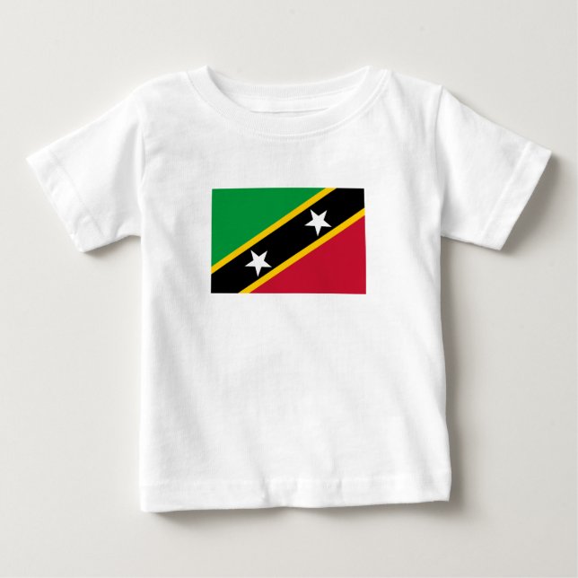 Saint Kitts and Nevis Flag Baby T-Shirt (Front)