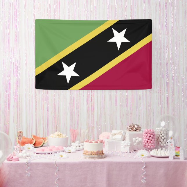 Saint Kitts and Nevis flag Banner (Party)