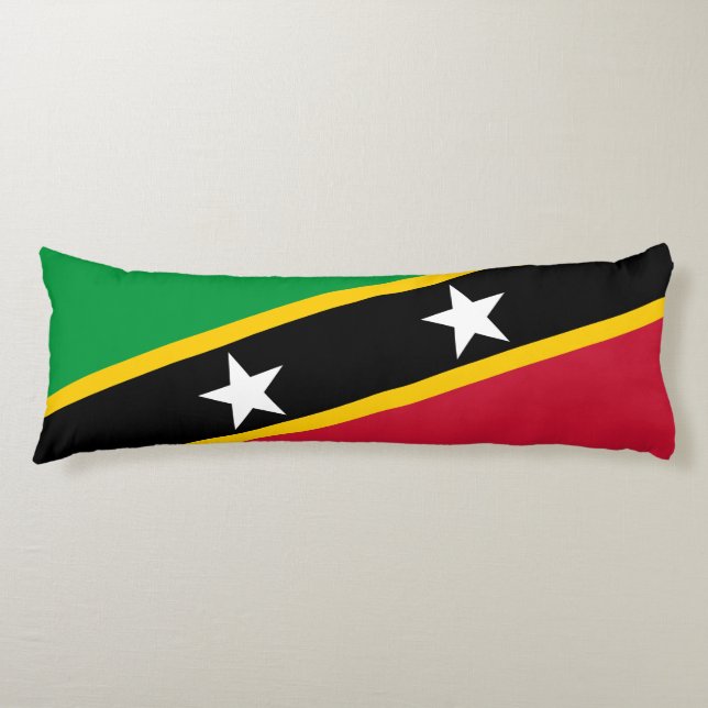 Saint Kitts and Nevis Flag Body Pillow (Front)