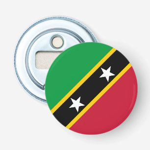 Saint Kitts and Nevis Flag Bottle Opener
