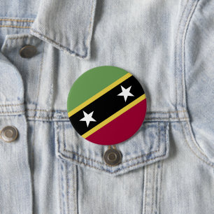Saint Kitts and Nevis flag Button
