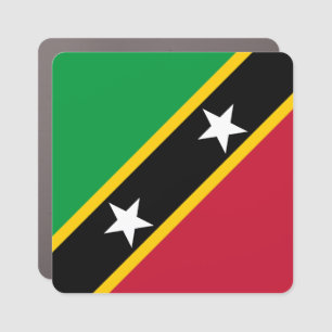 Saint Kitts and Nevis Flag Car Magnet