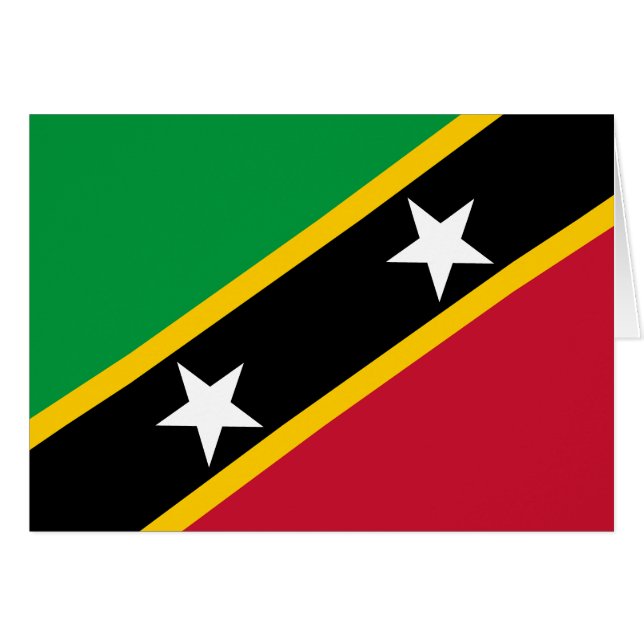 Saint Kitts and Nevis Flag Cards (Front Horizontal)