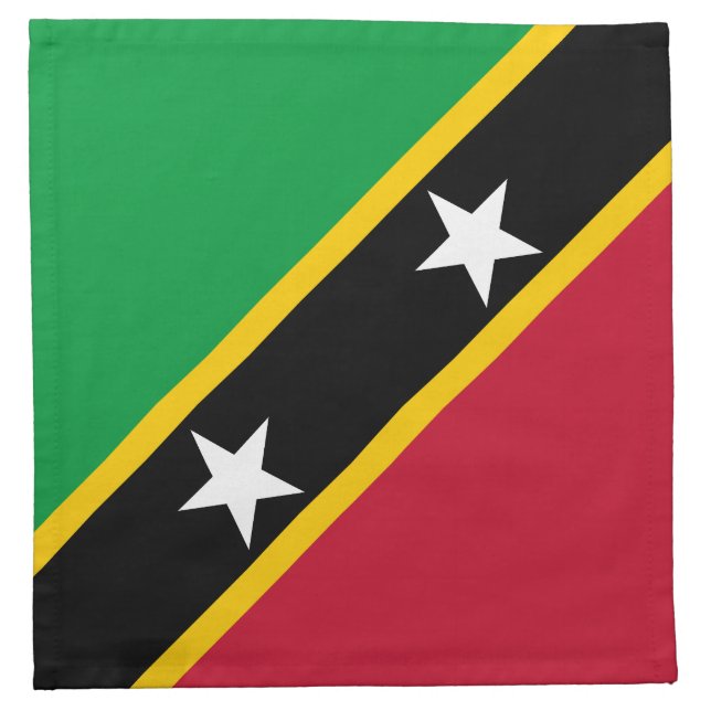 Saint Kitts and Nevis Flag Cloth Napkin (Front)