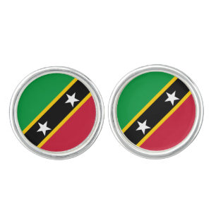 Saint Kitts and Nevis Flag Cufflinks
