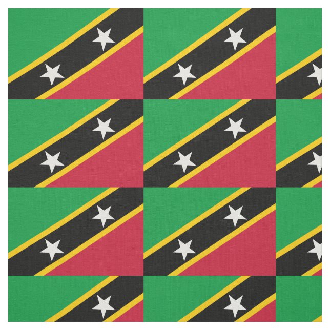 Saint Kitts and Nevis Flag Fabric (Swatch)