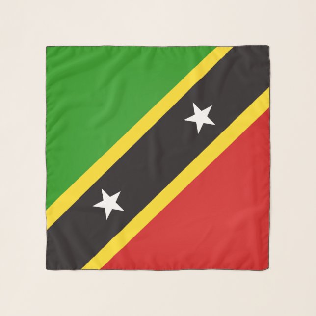 Saint Kitts And Nevis Flag Fashion Scarf (Front)