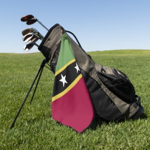 Saint Kitts and Nevis flag Golf Towel