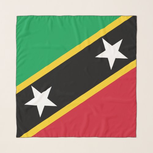 Saint Kitts And Nevis Flag Independence Caribbean Scarf