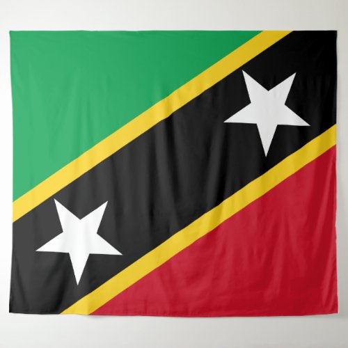 Saint Kitts And Nevis Flag Independence Caribbean Tapestry