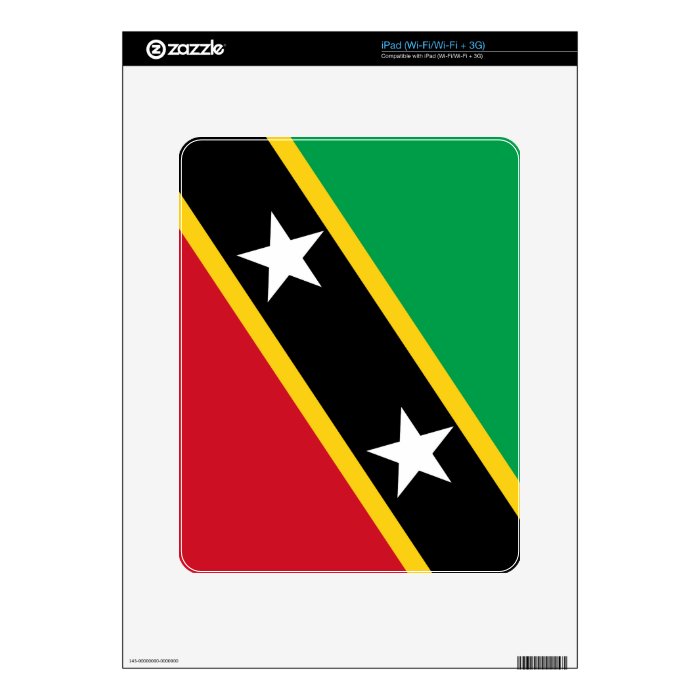 Saint Kitts and Nevis Flag iPad Skin