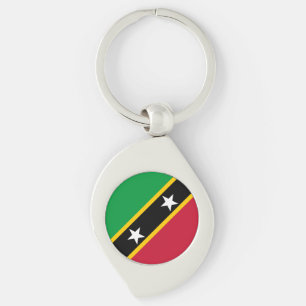 Saint Kitts and Nevis Flag Keychain