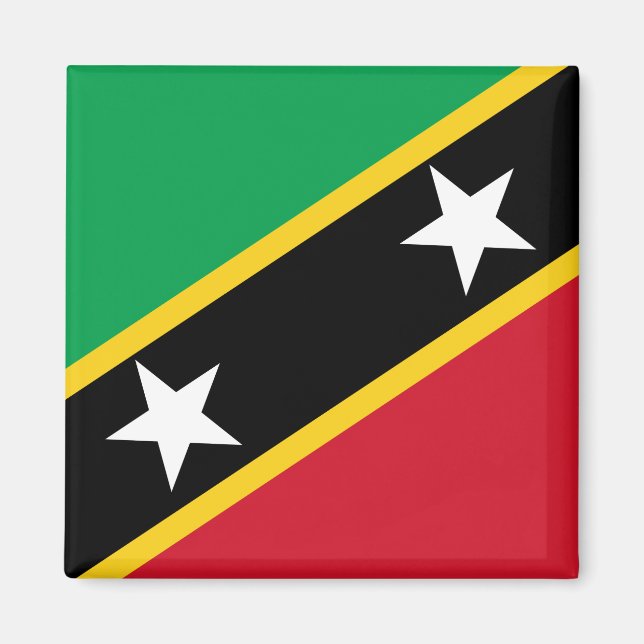 Saint Kitts and Nevis Flag Magnet (Front)