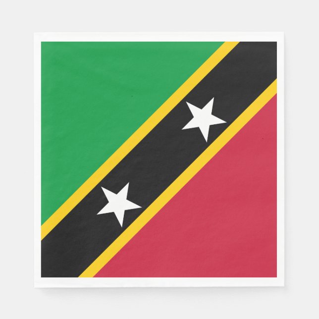 Saint Kitts and Nevis Flag Napkins (Front)