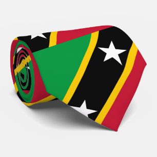 Saint Kitts and Nevis Flag Neck Tie