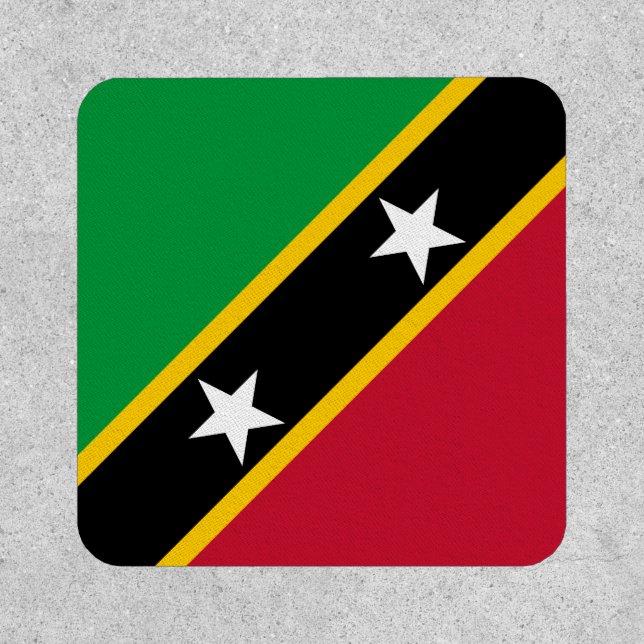 Saint Kitts and Nevis Flag Patch (Front)