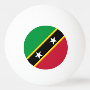 Saint Kitts and Nevis Flag Ping Pong Ball