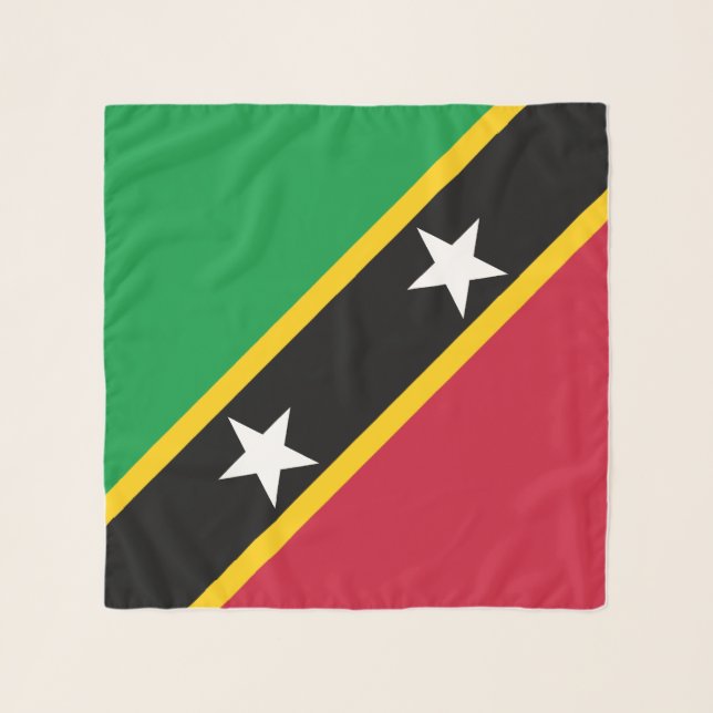 Saint Kitts and Nevis Flag Scarf (Front)