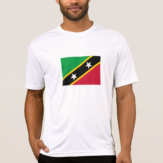 Saint Kitts and Nevis Flag T-Shirt (Front)