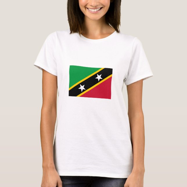Saint Kitts and Nevis Flag T-Shirt (Front)