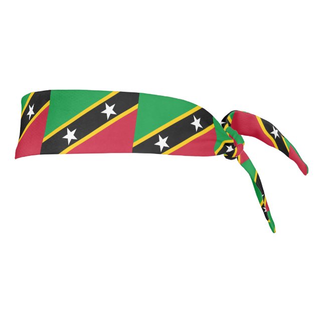 Saint Kitts and Nevis Flag Tie Headband (Rotate 90)