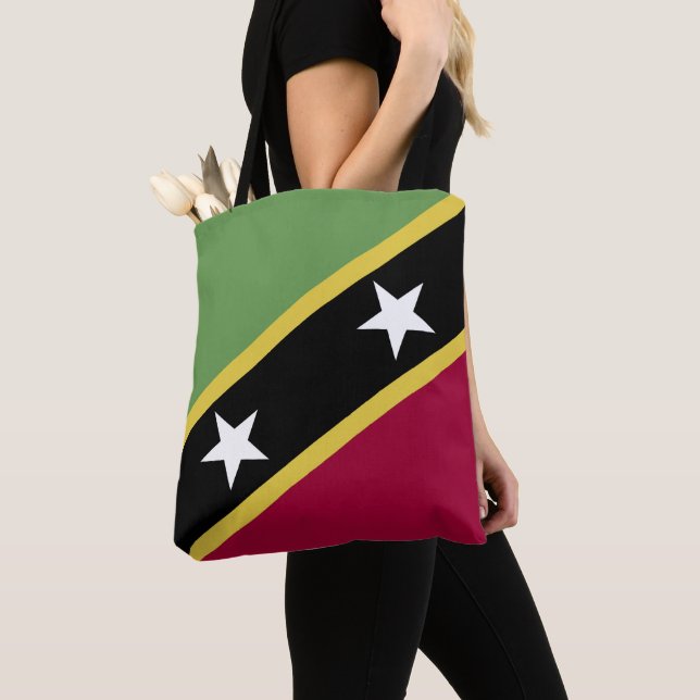 Saint Kitts and Nevis flag Tote Bag (Close Up)
