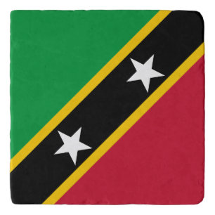 Saint Kitts and Nevis Flag Trivet