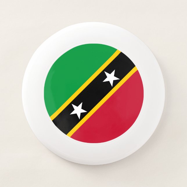 Saint Kitts and Nevis Flag Wham-O Frisbee (Front)