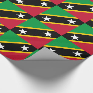 Saint Kitts and Nevis Flag Wrapping Paper
