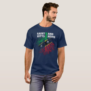 Saint Kitts and Nevis Roots Flag T-Shirt