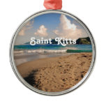 Saint Kitts Beach Metal Ornament