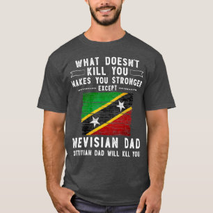 Saint Kitts Nevis Dad Gifts for men Fathers Day T-Shirt