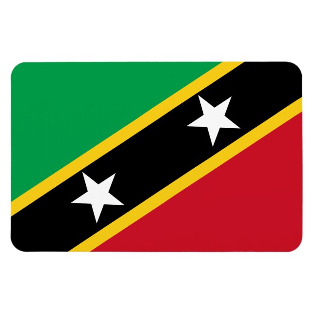 Saint Kitts & Nevis Flag Magnet (Horizontal)