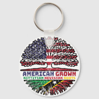 Saint Kitts Nevis Kittitian Nevisian American USA Keychain