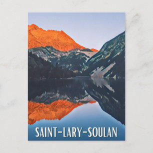 Saint-Lary-Soulan Ski resort Postcard