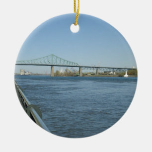 Saint Laurent River, Montreal Ceramic Ornament
