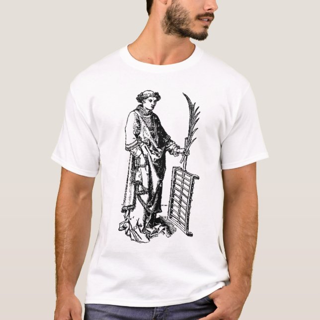 Saint Lawrence by Martin Schongauer T-Shirt (Front)