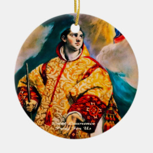 Saint Lawrence Ceramic Ornament