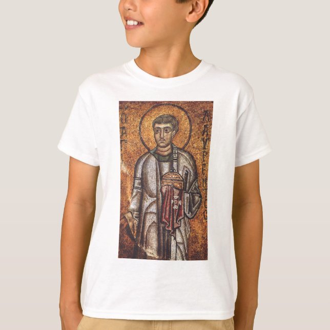Saint Lawrence Mosaic Historical Art T-Shirt (Front)