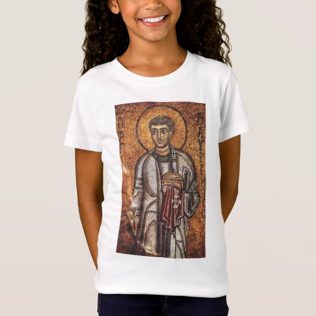 Saint Lawrence Mosaic Historical Art T-Shirt (Front)